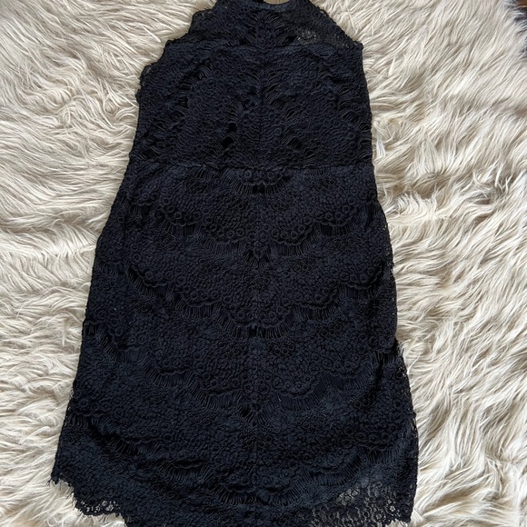 Black Lace Lined Free People Dress - Picture 3 of 4